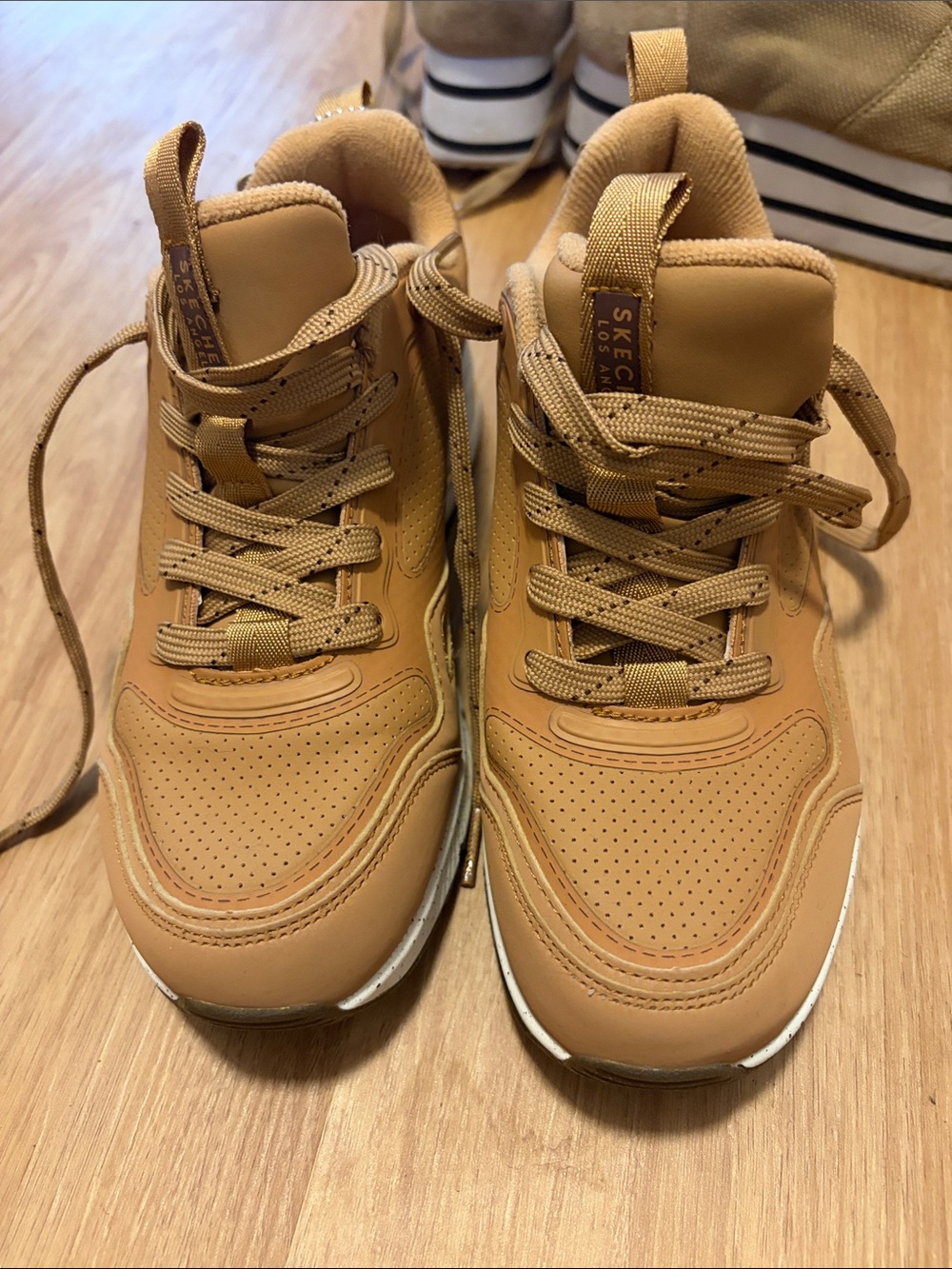Skechers women Wheat/Tan High-Top Sneakers